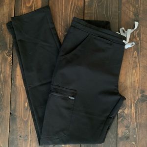Figs XS black Yola scrub pants NEW